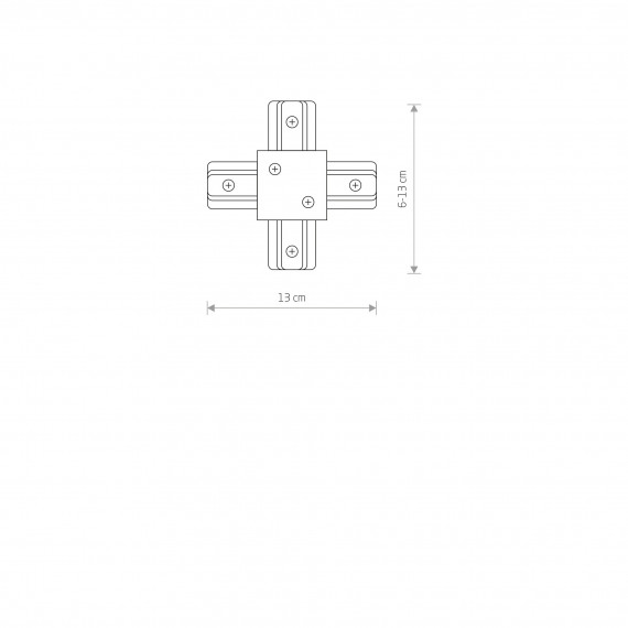 PROFILE RECESSED X CONNECTOR 8837 System PROFILE Nowodvorski Lighting