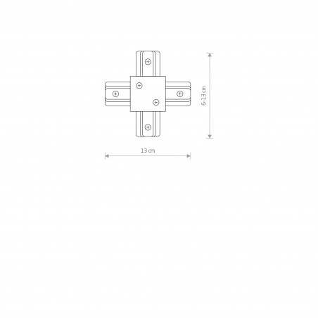 PROFILE RECESSED X CONNECTOR 8837 System PROFILE Nowodvorski Lighting