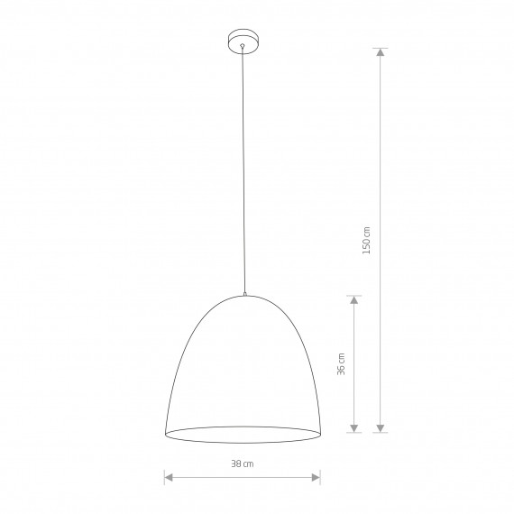 EGG Black/Copper M 10318 Lampa wisząca Nowodvorski Lighting