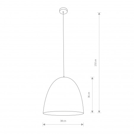 EGG WHITE/COPPER M 10323 Lampa wisząca Nowodvorski Lighting